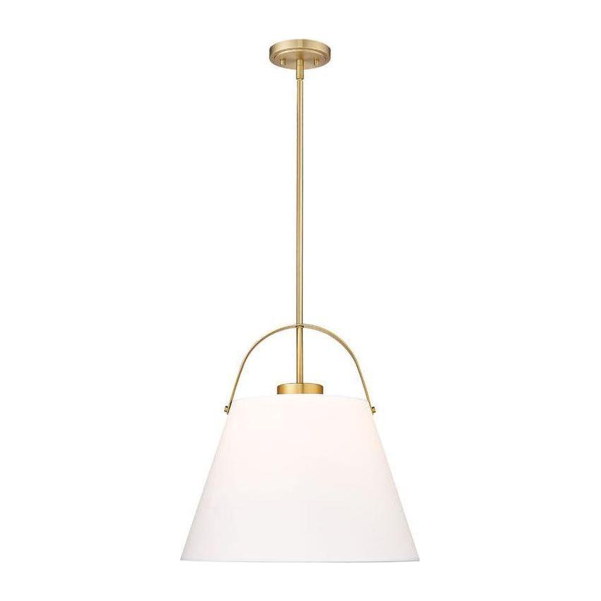 Z-Studio 18" 1-Light Linen Pendant