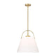 Z-Studio 18" 1-Light Linen Pendant