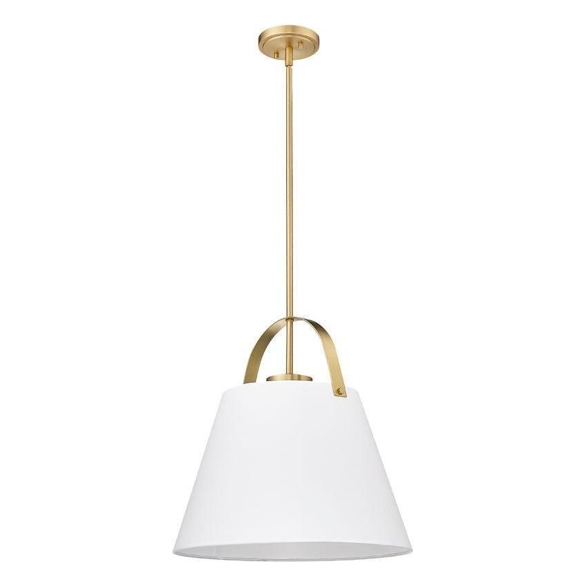 Z-Studio 18" 1-Light Linen Pendant