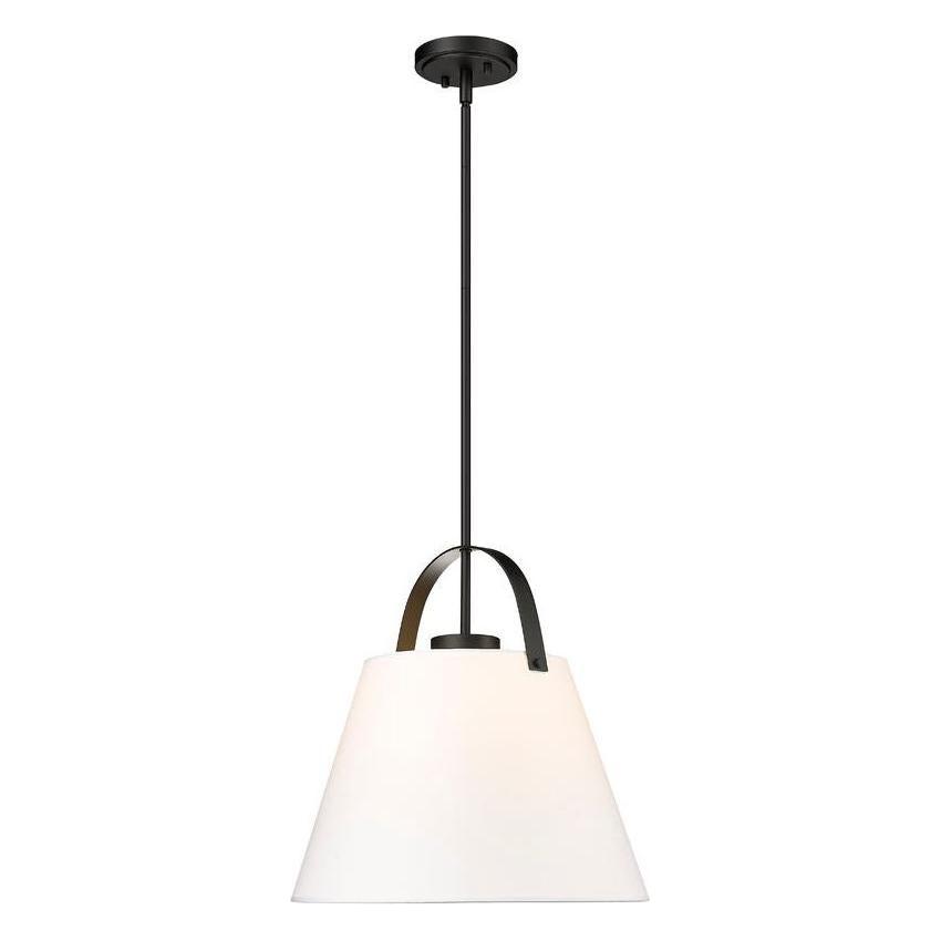 Z-Studio 18" 1-Light Linen Pendant