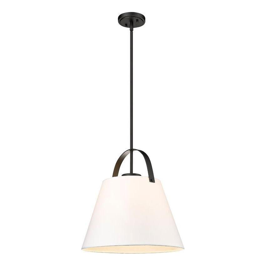 Z-Studio 18" 1-Light Linen Pendant