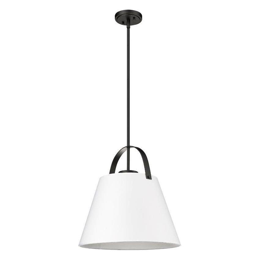 Z-Studio 18" 1-Light Linen Pendant