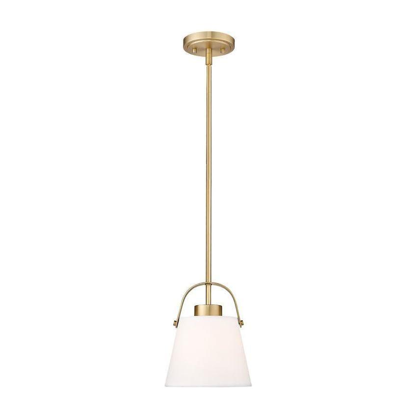 Z-Studio 8" 1-Light Linen Pendant