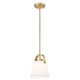 Z-Studio 8" 1-Light Linen Pendant