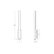Flue 40" LED Sconce