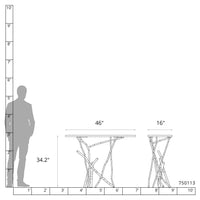 Brindille Wood Top Console Table