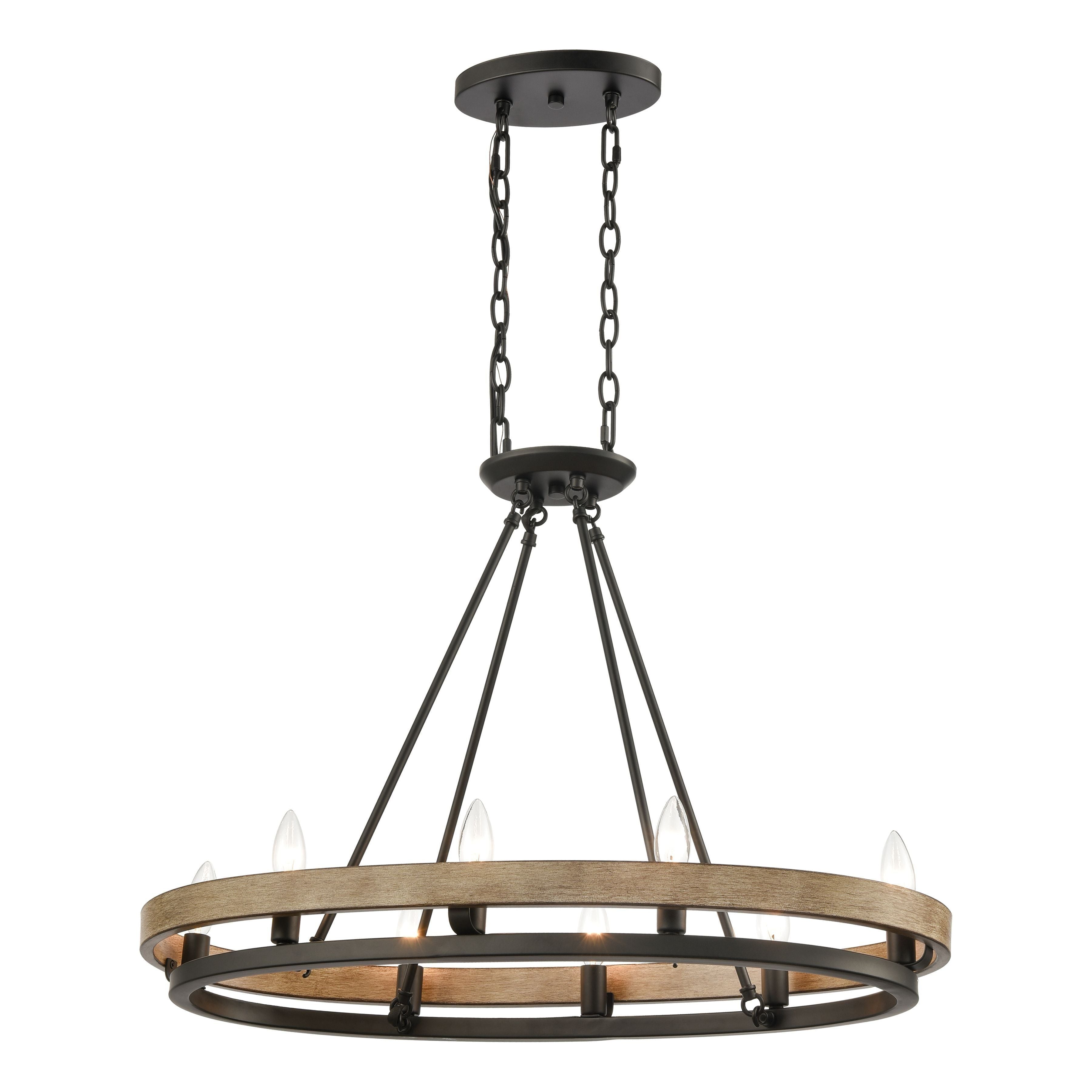 Ramsey 30" Wide 8-Light Linear Chandelier