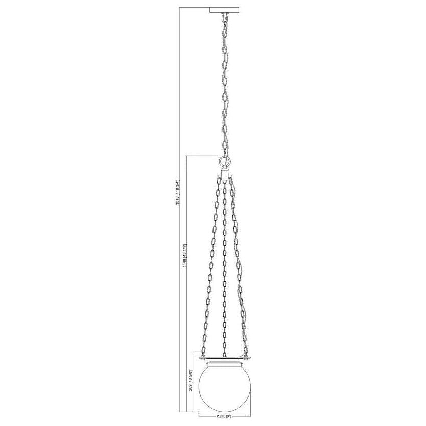 Calhoun 1-Light 9" Pendant