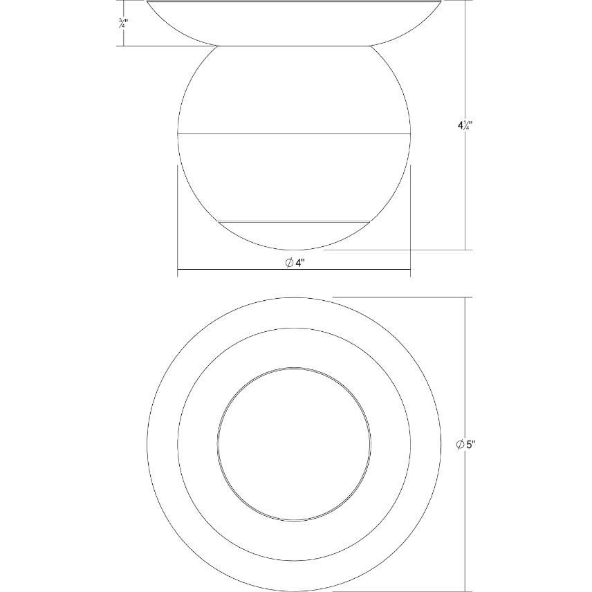 Hemisphere Surface Mount