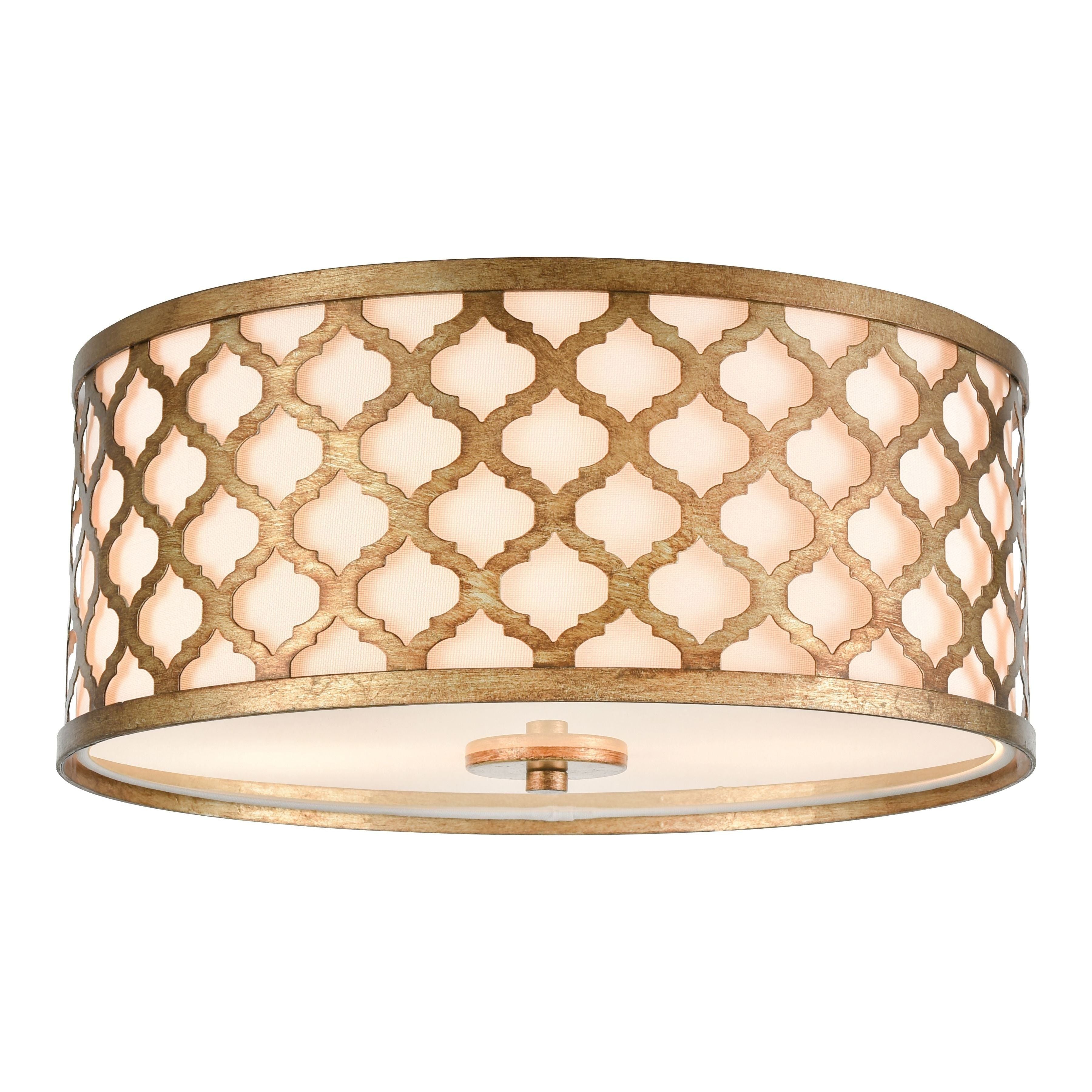 Arabesque 15" Wide 2-Light Flush Mount