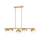 Realm Sphere 5-Light Linear Chandelier