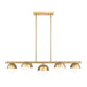 Realm Sphere 5-Light Linear Chandelier