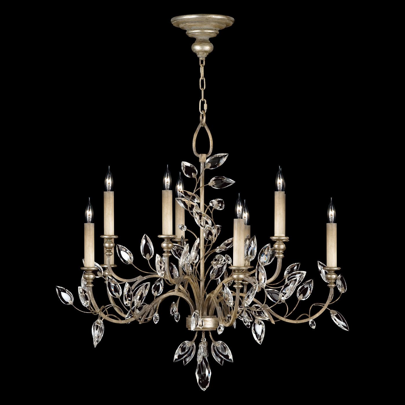 Crystal Laurel 43" Round Chandelier