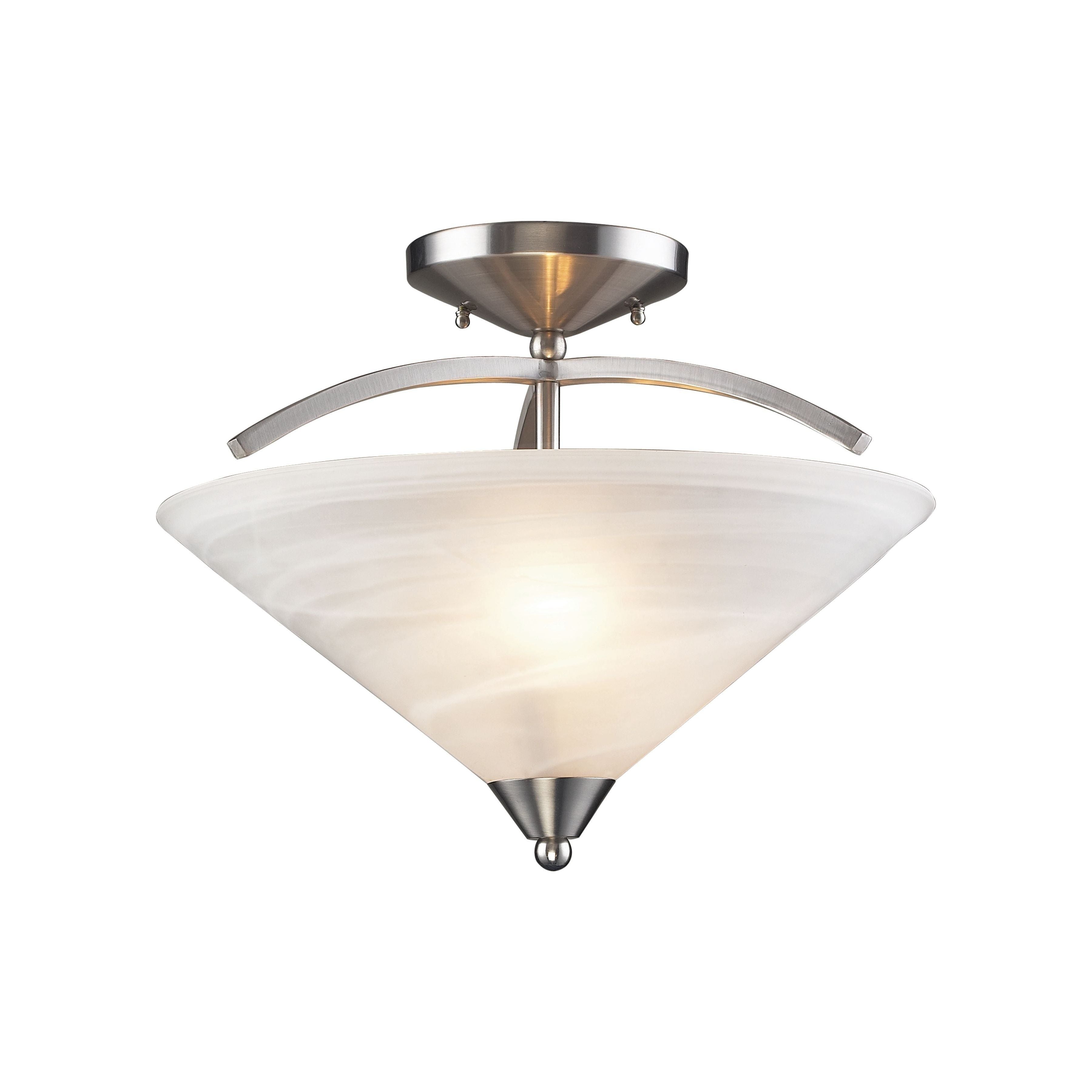 Elysburg 16" Wide 2-Light Semi Flush Mount