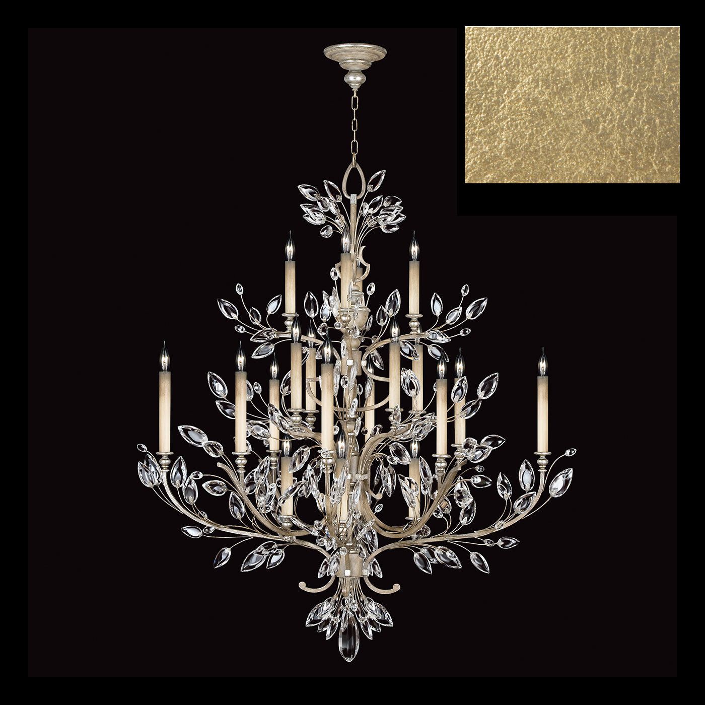 Crystal Laurel 57" Round Chandelier