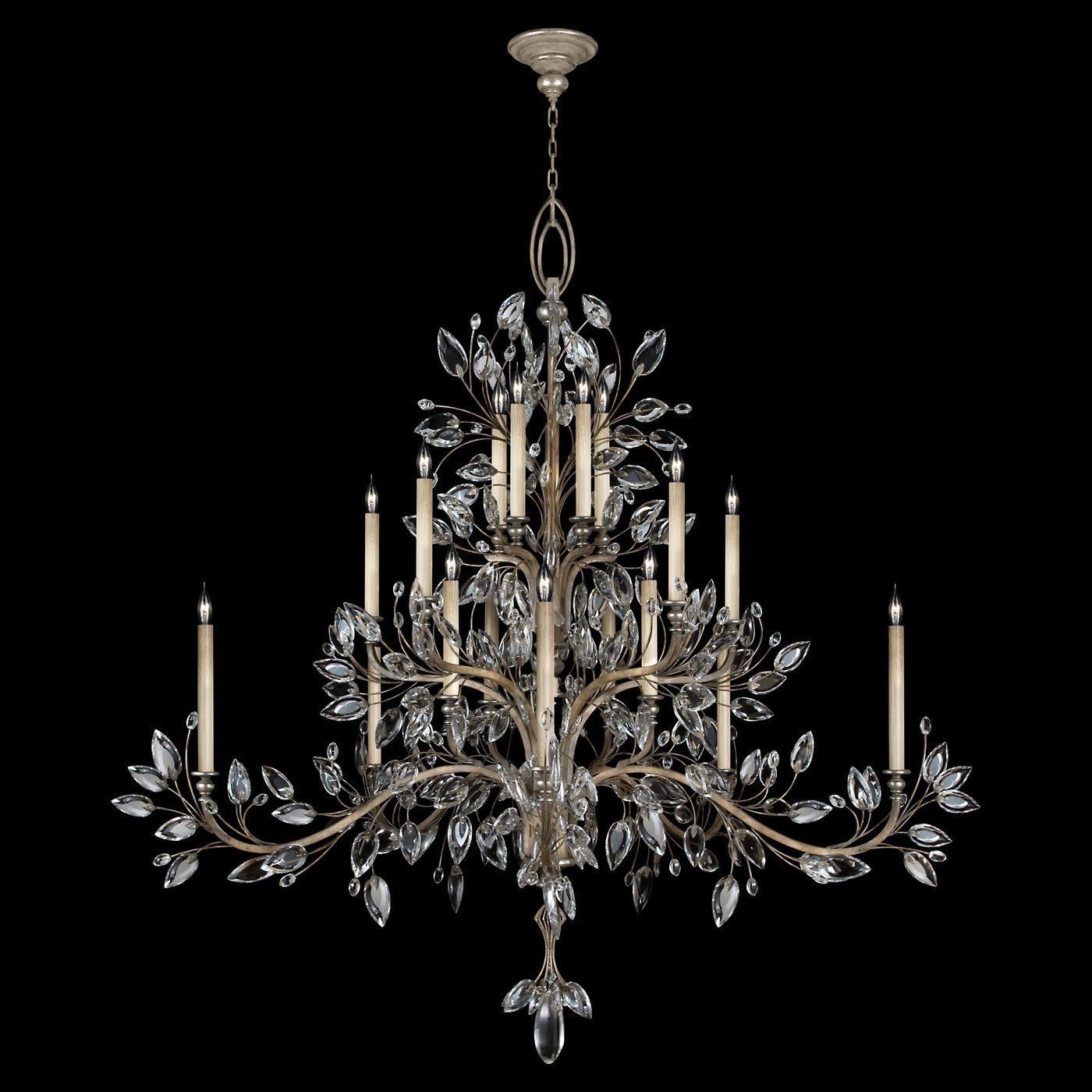 Crystal Laurel 75" Round Chandelier