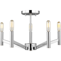 Vector Five Light Semi Flush Mount