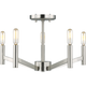 Vector Five Light Semi Flush Mount