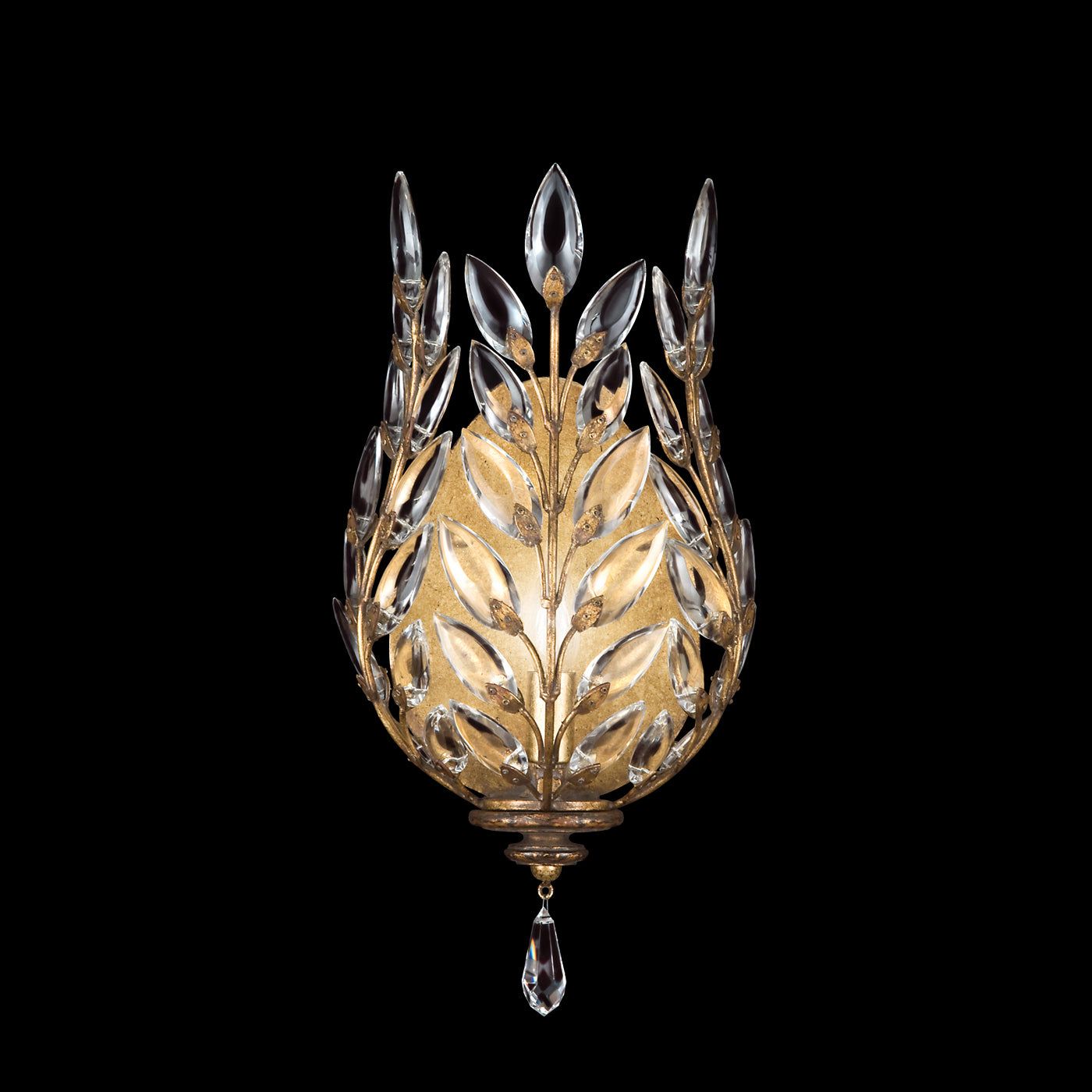 Crystal Laurel 17" Sconce