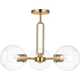 Codyn Three Light Semi Flush Convertible Pendant