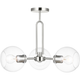 Codyn Three Light Semi Flush Convertible Pendant