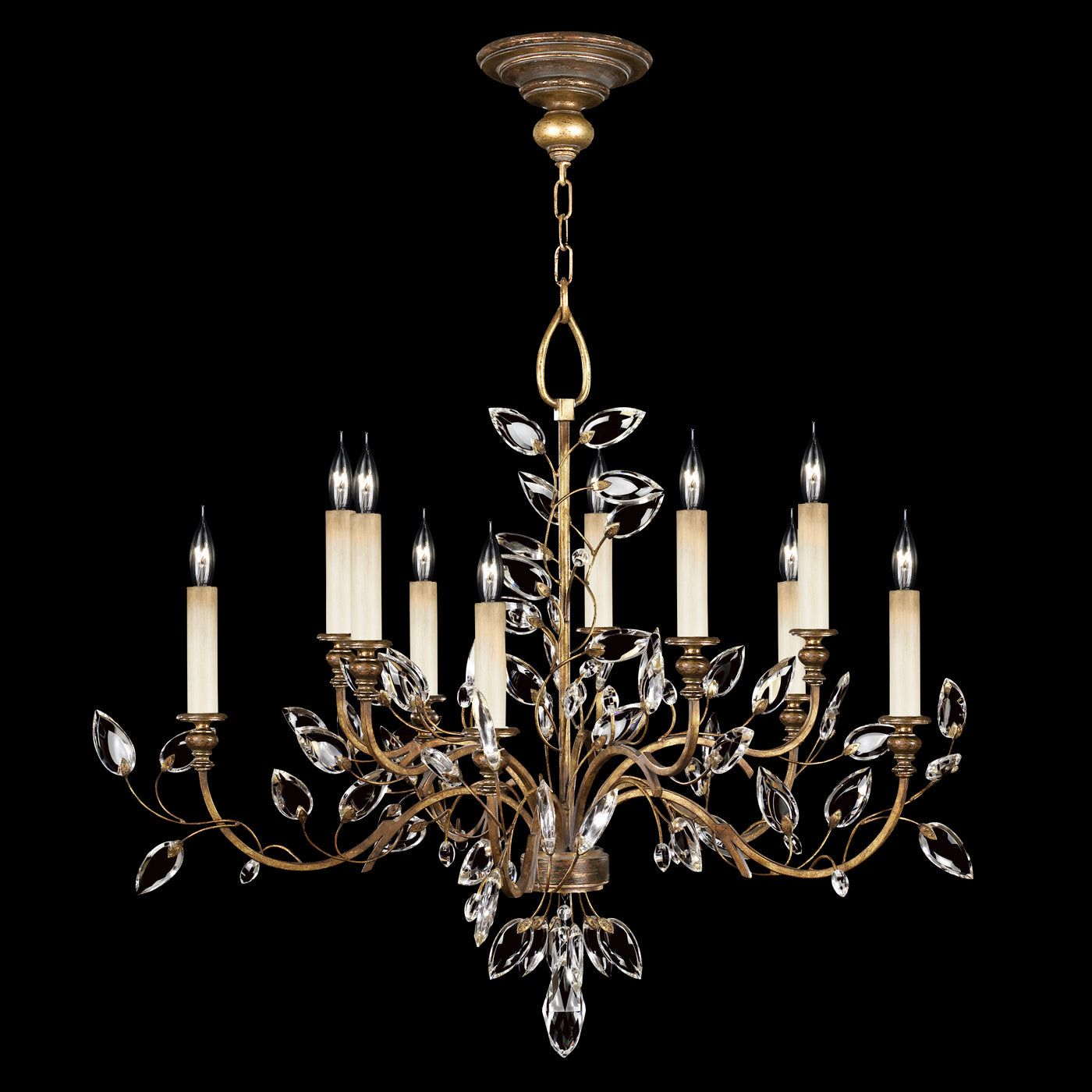 Crystal Laurel 43" Round Chandelier