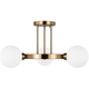 Clybourn Three Light Semi Flush Mount