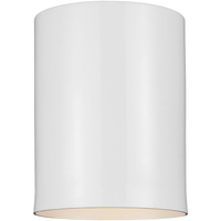 Outdoor Cylinders One Light Outdoor Ceiling Flush Mount