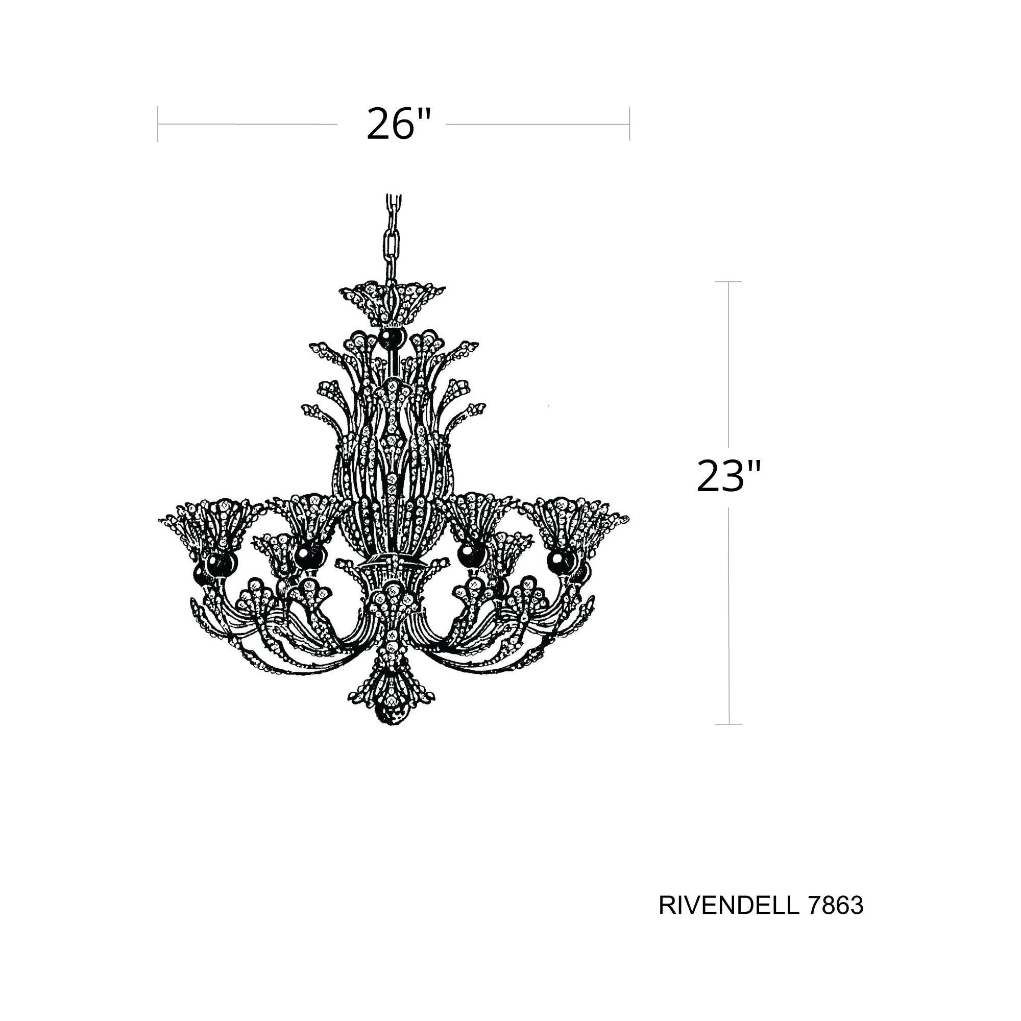 Rivendell 8-Light Chandelier