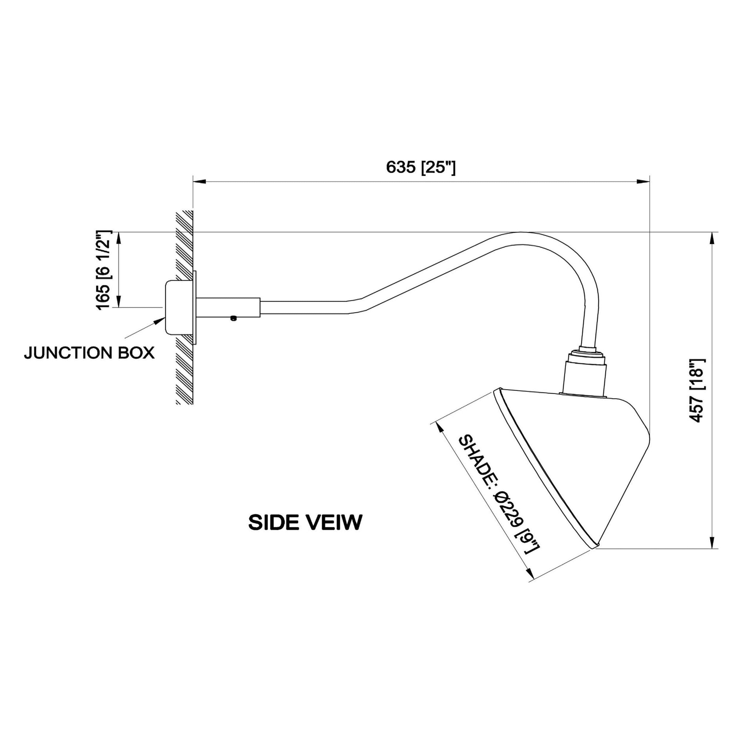 Down 1-Light Exterior Wall Light