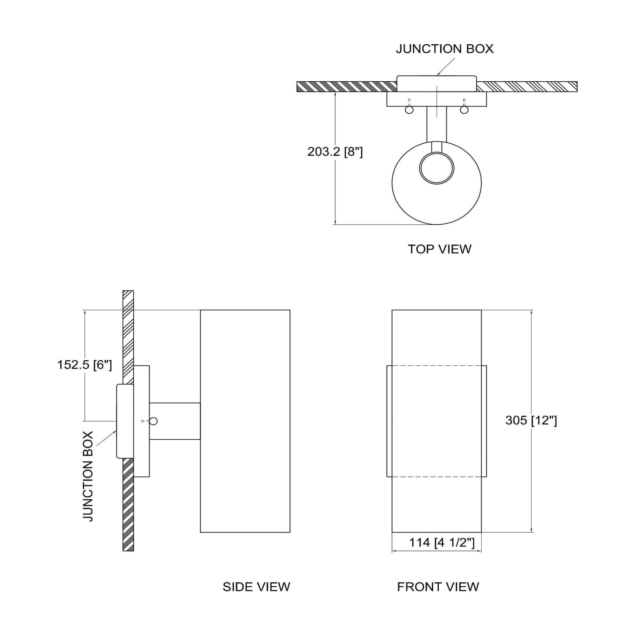 Metro 2-Light 12" Exterior Wall Light