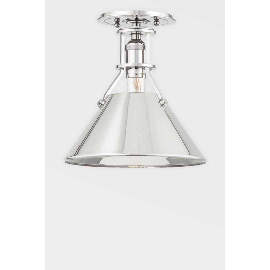 Metal No.2 1-Light Semi Flush