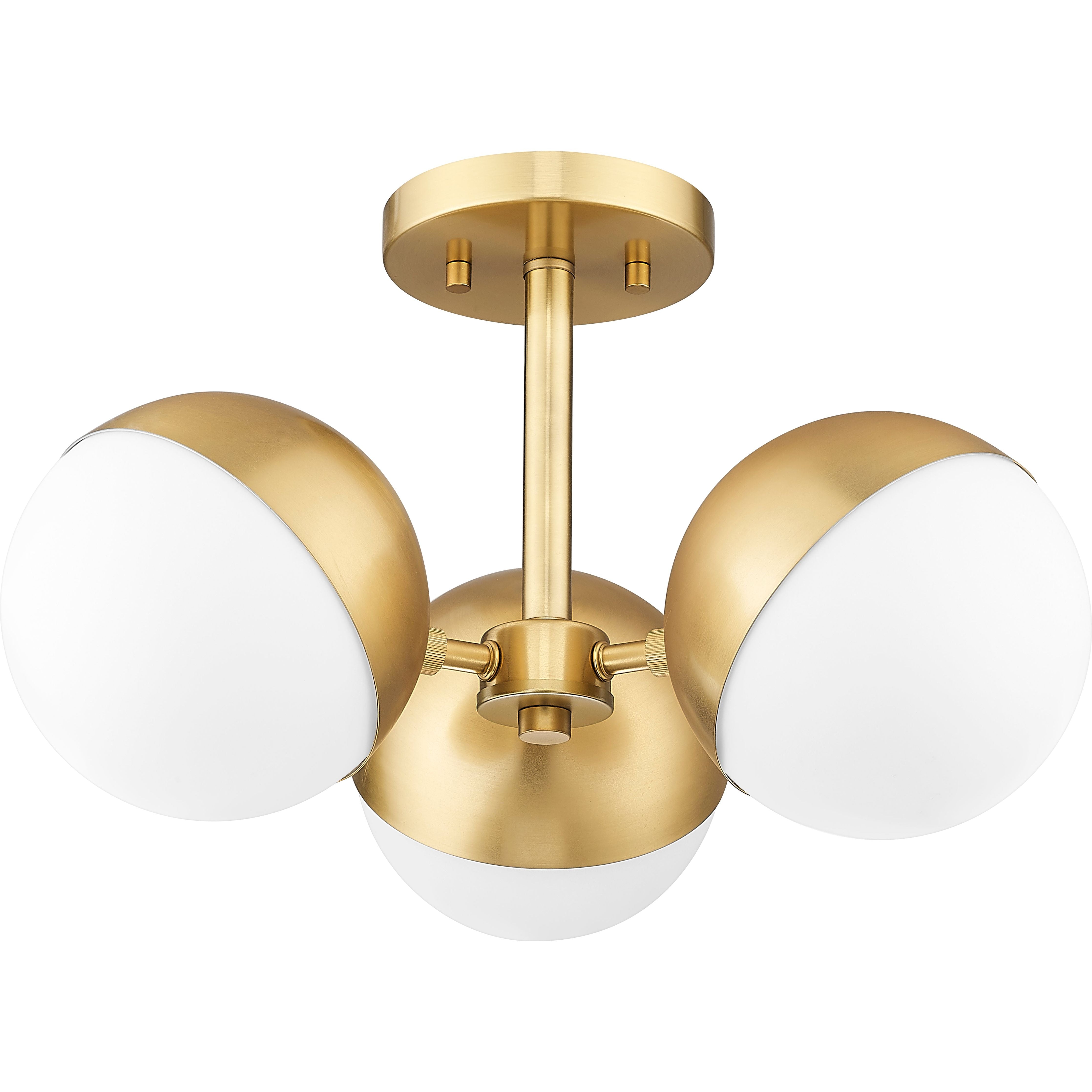 Realm Sphere 3-Light Semi Flush Mount