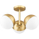 Realm Sphere 3-Light Semi Flush Mount