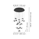 Paratebueno 33" 17-Light 3CCT LED Pendant