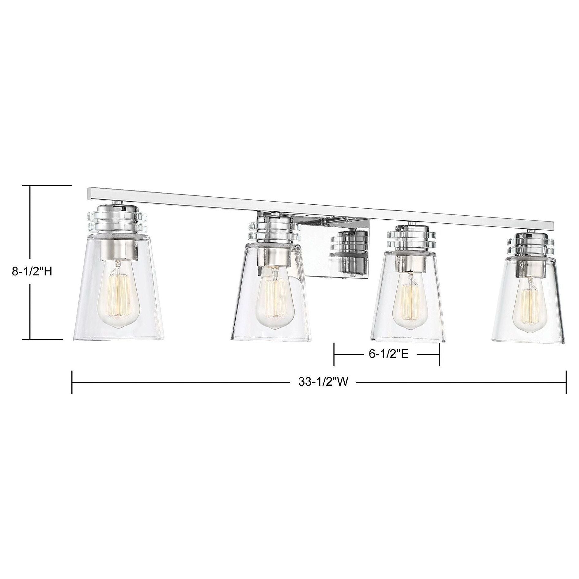 Brannon 4-Light Bathroom Vanity Light