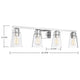Brannon 4-Light Bathroom Vanity Light