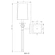 Mia 1-Light Wall Sconce