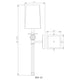 Mia 1-Light Wall Sconce