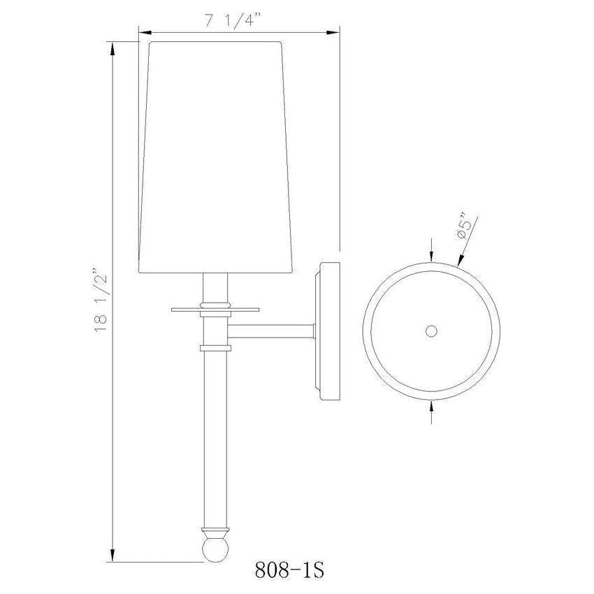 Mila 1-Light Wall Sconce