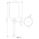 Mila 1-Light Wall Sconce