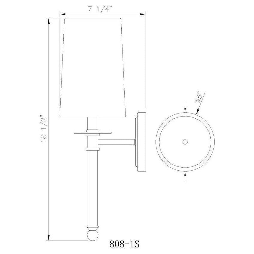 Mila 1-Light Wall Sconce