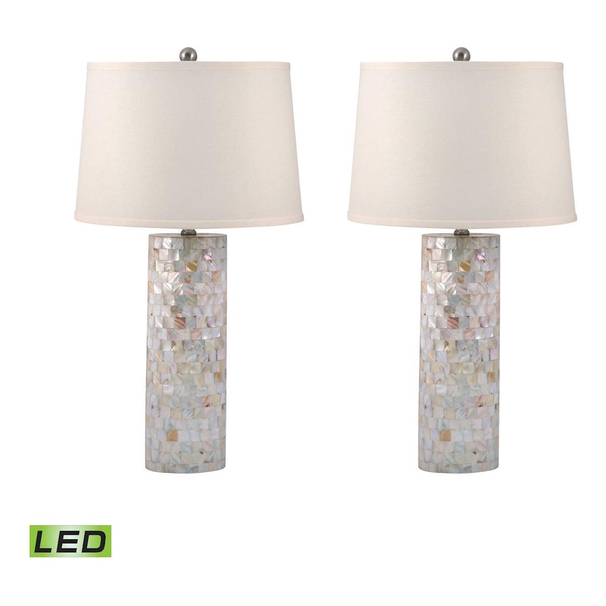 Mother of Pearl 28" High 2-Light Table Lamp (Set of 2)