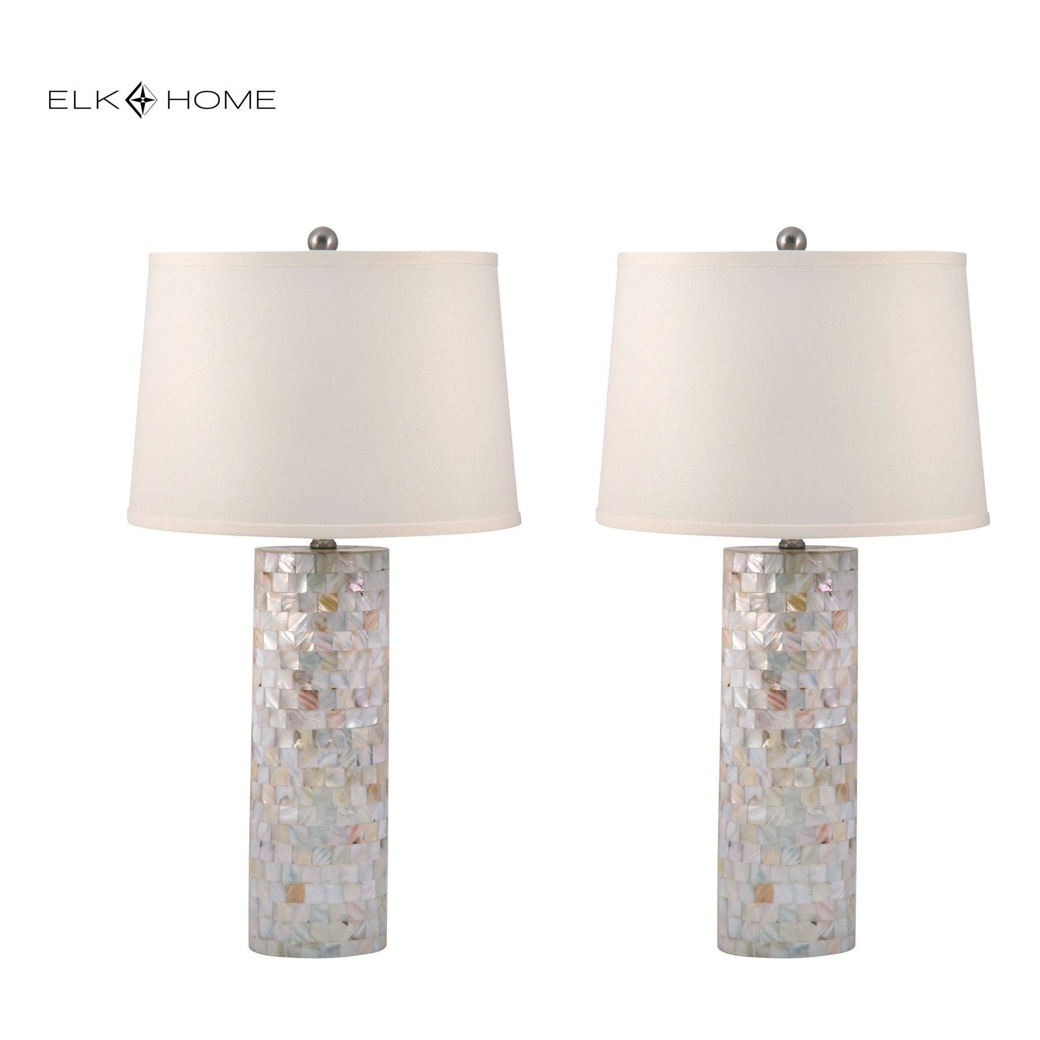 Mother of Pearl 28" High 2-Light Table Lamp (Set of 2)