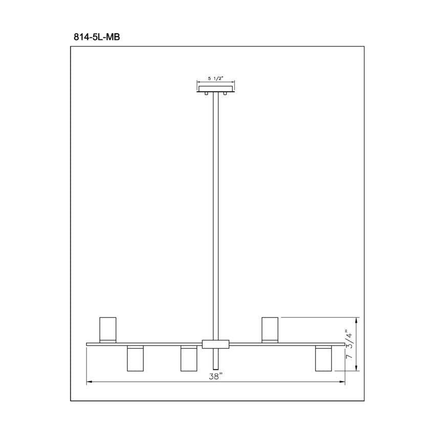 Calumet 5-Light Island/Billiard