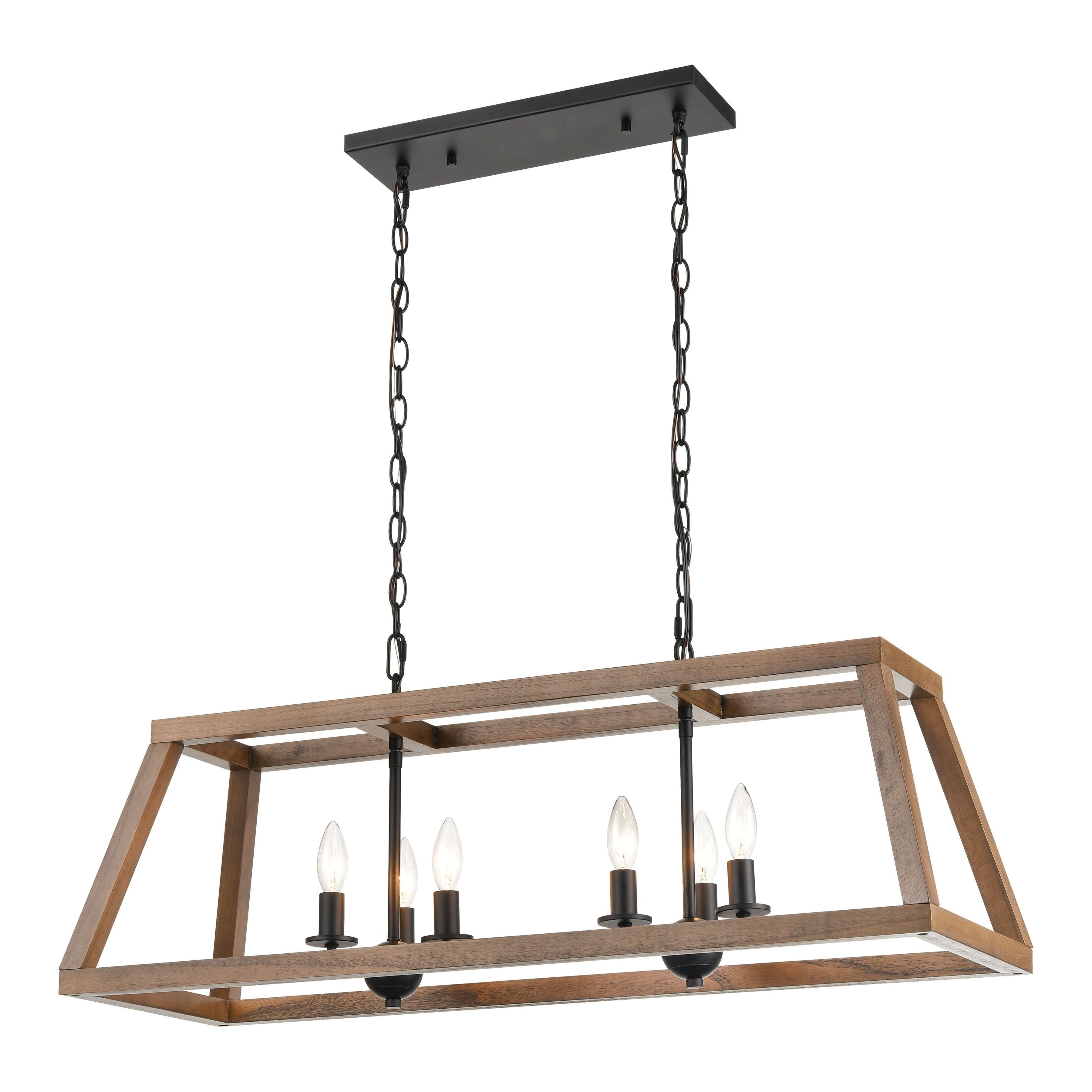 Barrow 36" Wide 6-Light Linear Chandelier