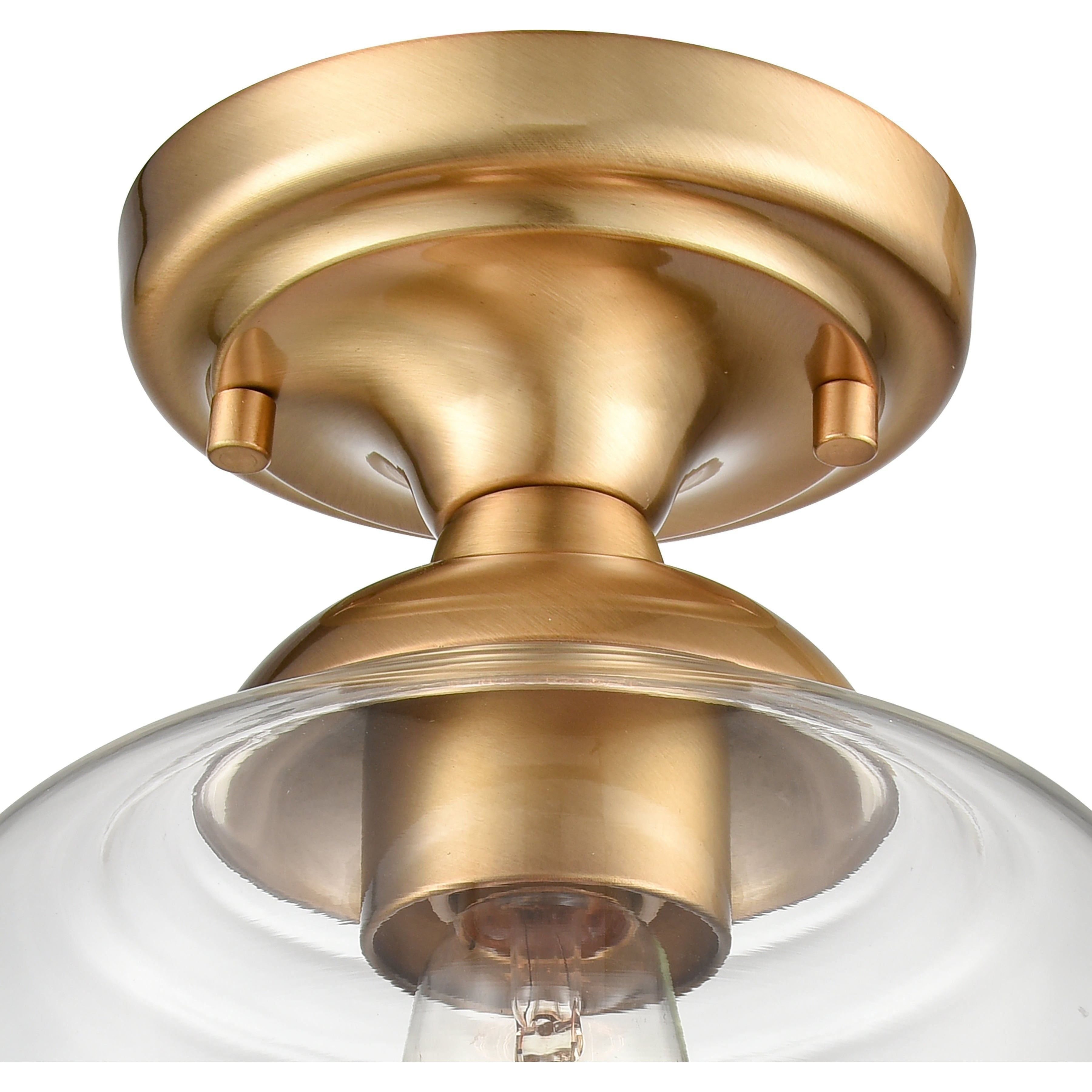 Agnes 8" Wide 1-Light Semi Flush Mount