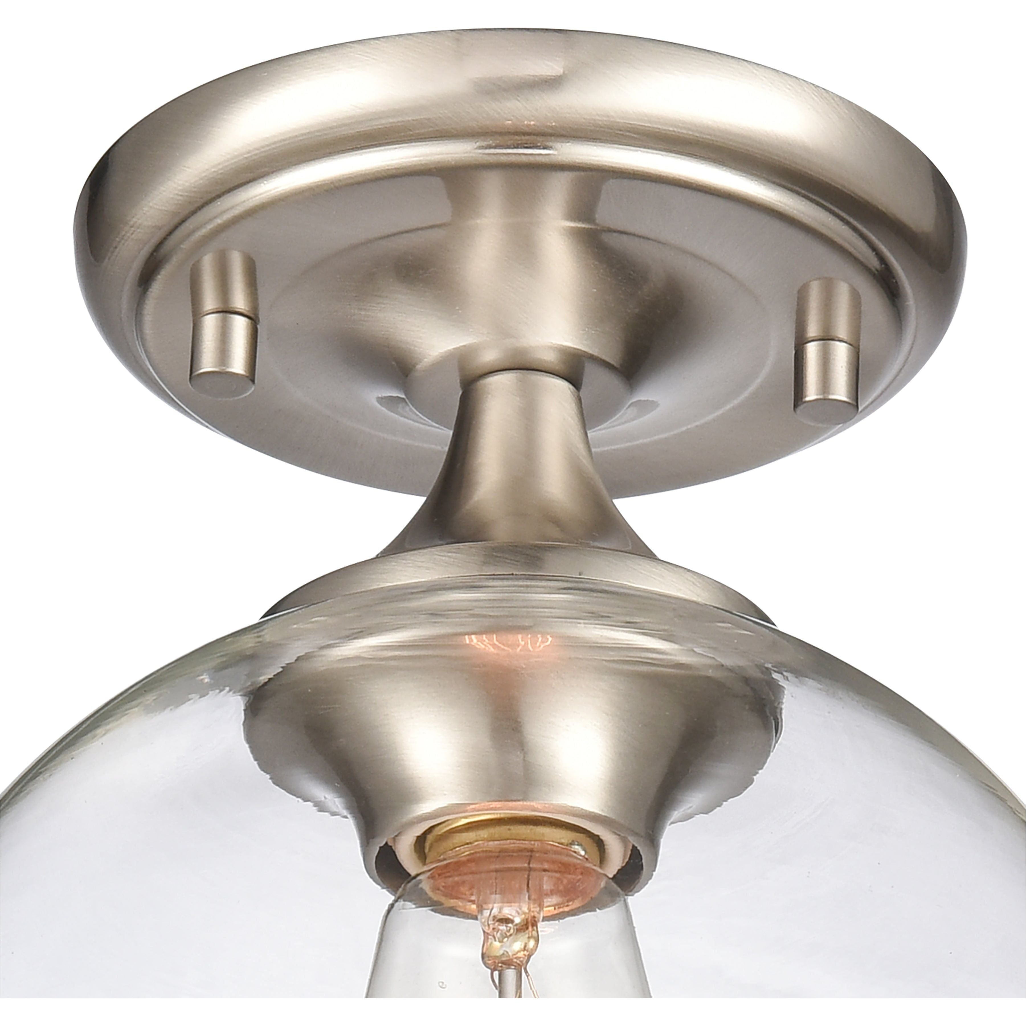 Angie 8" Wide 1-Light Semi Flush Mount