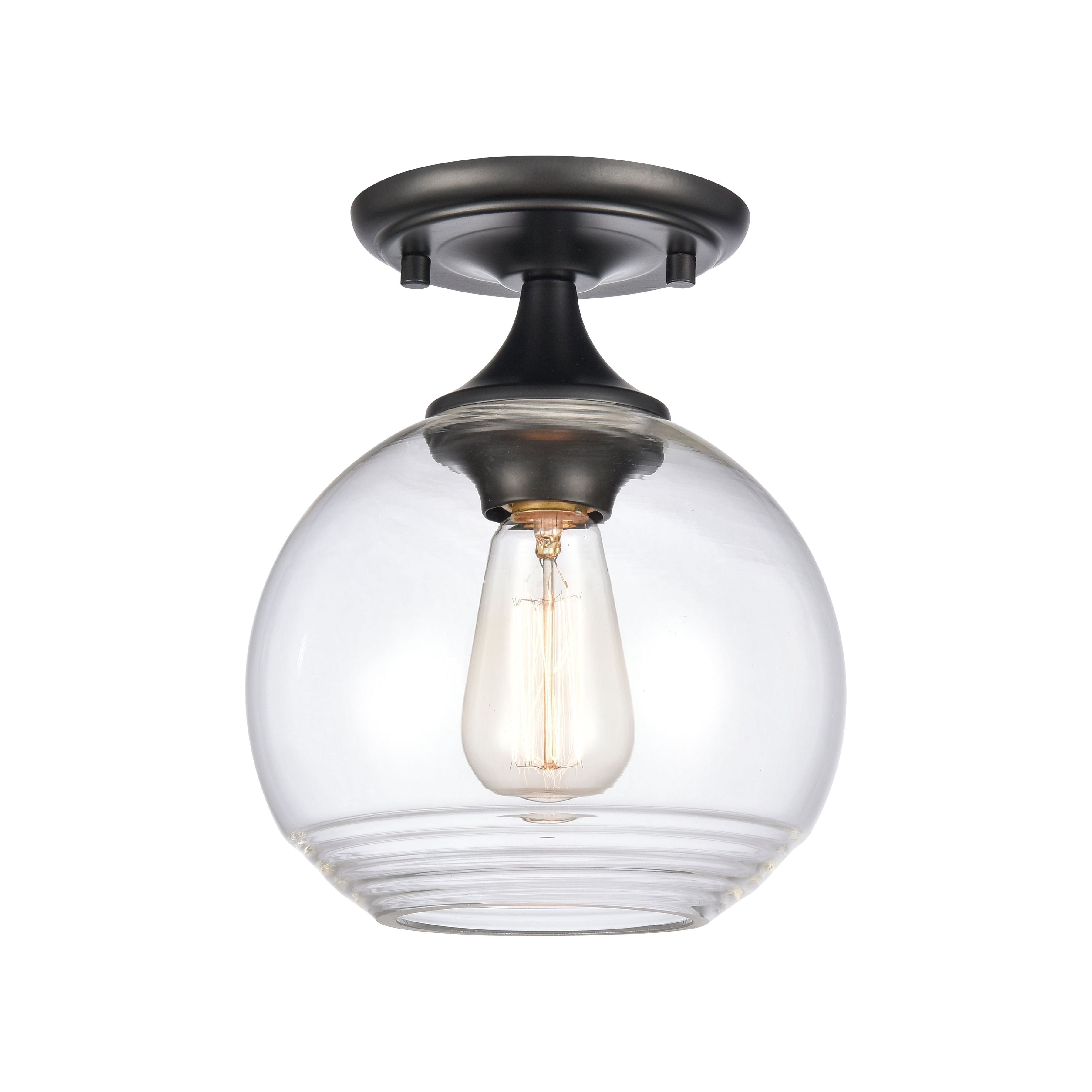 Angie 8" Wide 1-Light Semi Flush Mount