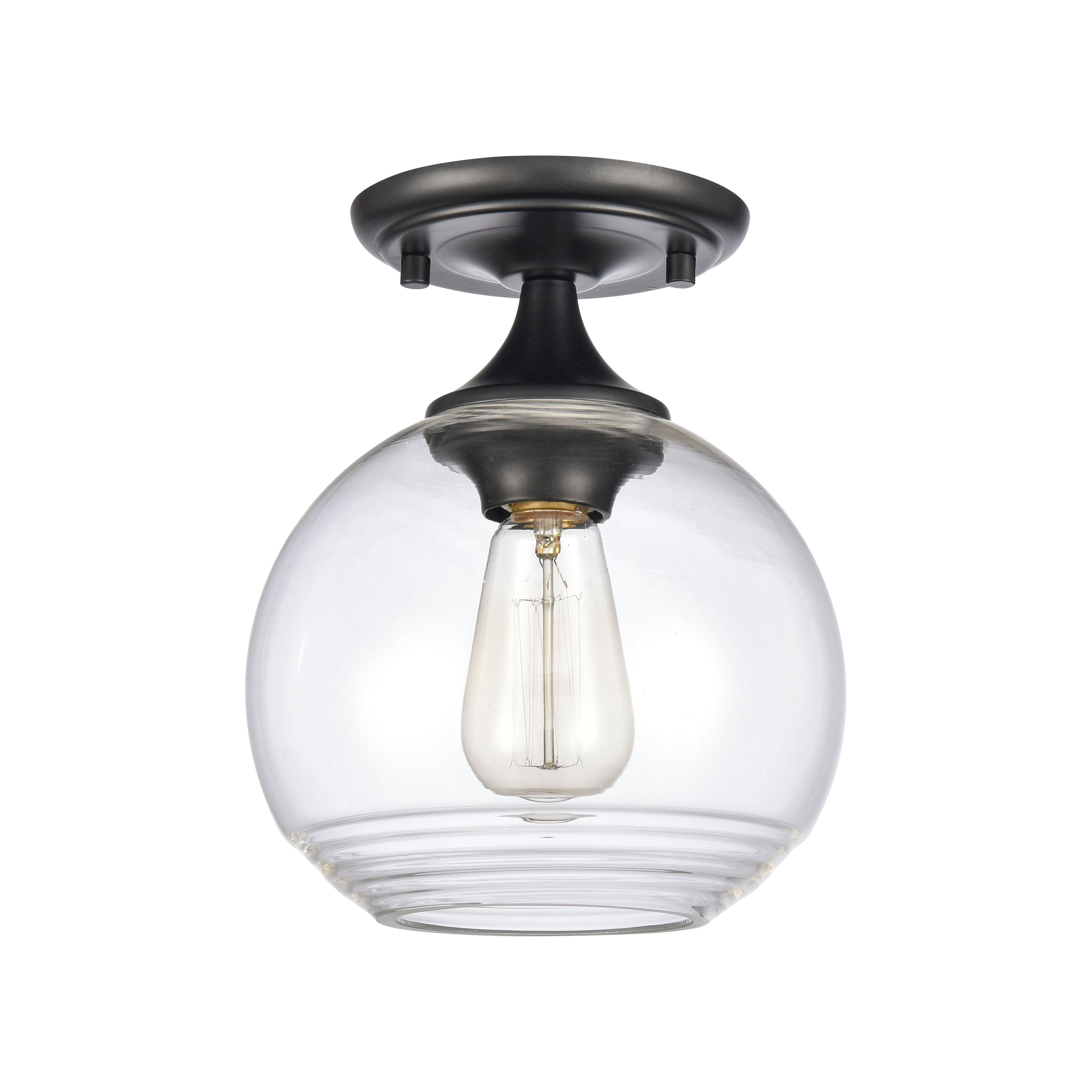 Angie 8" Wide 1-Light Semi Flush Mount